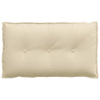 Cuscino per Schiena Crema 80 x 19 x 50 cm Tessuto