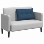 Cuscino per Schiena Blu 80 x 19 x 50 cm Tessuto