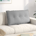 Cuscino per Schiena Grigio Nuvola 80 x 19 x 50 cm Tessuto