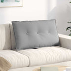 Cuscino per Schiena Grigio Nuvola 80 x 19 x 50 cm Tessuto