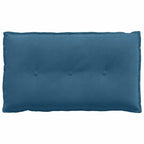 Cuscino per Schiena Blu 80 x 50 cm Tessuto in Cords