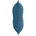 Cuscino per Schiena Blu 80 x 50 cm Tessuto in Cords