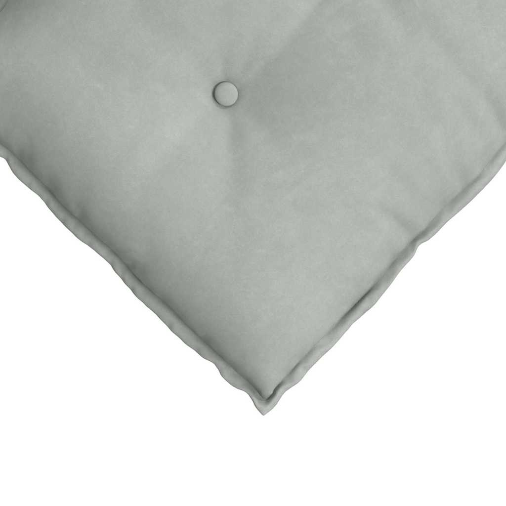 Cuscino per Schiena Grigio chiaro 80 x 50 cm Tessuto in Cords