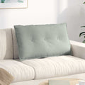 Cuscino per Schiena Grigio chiaro 80 x 50 cm Tessuto in Cords