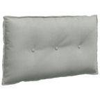 Cuscino per Schiena Grigio chiaro 80 x 50 cm Tessuto in Cords