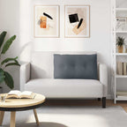 Cuscino per Schiena Grigio scuro 80 x 50 cm Tessuto in Cords