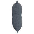 Cuscino per Schiena Grigio scuro 80 x 50 cm Tessuto in Cords