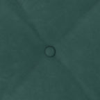 Cuscino per Schiena Verde Scuro 80 x 50 cm Tessuto in Cords