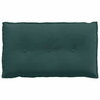 Cuscino per Schiena Verde Scuro 80 x 50 cm Tessuto in Cords