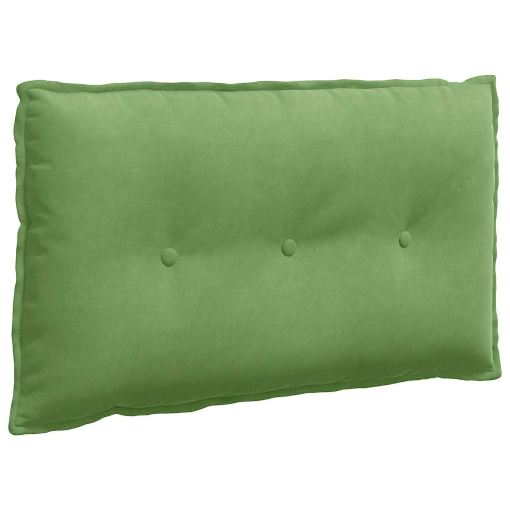Cuscino per Schiena Verde chiaro 80 x 50 cm Tessuto in Cords