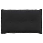 Cuscino per Schiena Nero 80 x 50 cm Tessuto in Cords