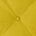 Cuscino per Schiena Giallo 80 x 50 cm Tessuto in Cords