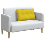 Cuscino per Schiena Giallo 80 x 50 cm Tessuto in Cords