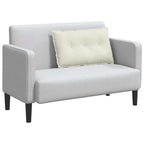 Cuscino per Schiena Crema 80 x 50 cm Tessuto in Cords