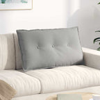 Cuscino per Schiena Grigio chiaro 80 x 50 cm