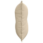 Cuscino per Schiena Crema 80 x 50 cm Tessuto in Microfibra