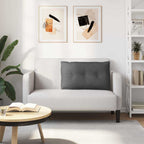Cuscino per Schiena Grigio scuro 80 x 50 cm Tessuto in Cords
