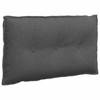 Cuscino per Schiena Grigio scuro 80 x 50 cm Tessuto in Cords