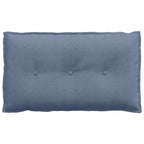 Cuscino per Schiena Blu 80 x 50 cm Tessuto in Cords