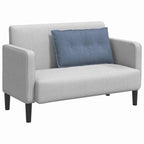Cuscino per Schiena Blu 80 x 50 cm Tessuto in Cords