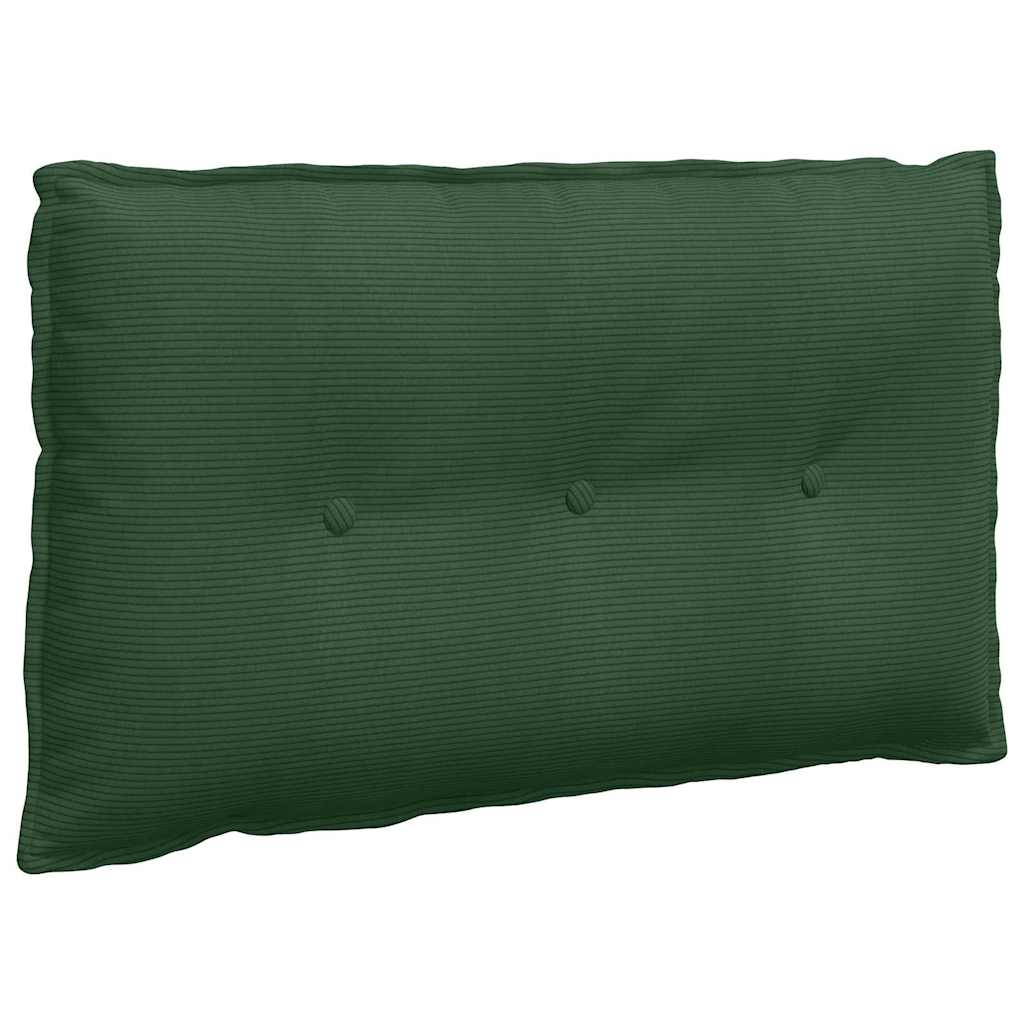 Cuscino per Schiena Verde Giungla 80 x 50 cm Tessuto in Cords