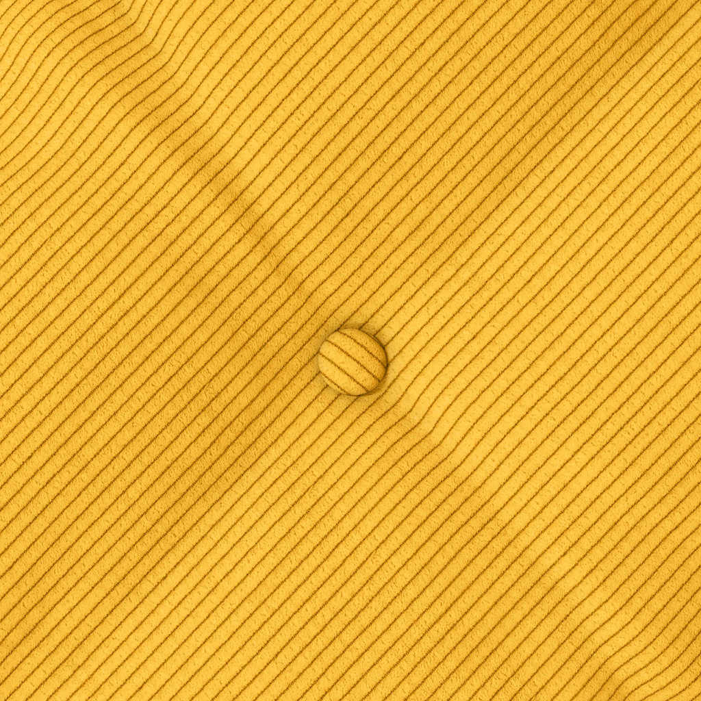 Cuscino per Schiena Giallo Chiaro 80 x 50 cm Tessuto in Cords