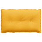 Cuscino per Schiena Giallo Chiaro 80 x 50 cm Tessuto in Cords