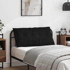 Cuscino per Schiena Nero 100 x 19 x 50 cm Tessuto