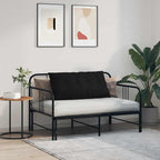 Cuscino per Schiena Nero 100 x 19 x 50 cm Tessuto