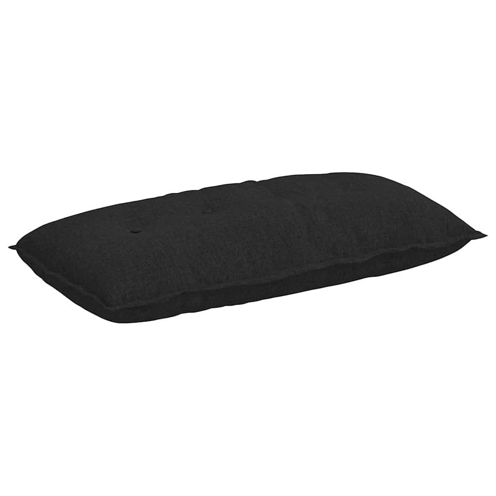 Cuscino per Schiena Nero 100 x 19 x 50 cm Tessuto