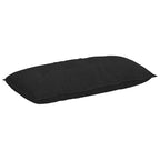 Cuscino per Schiena Nero 100 x 19 x 50 cm Tessuto