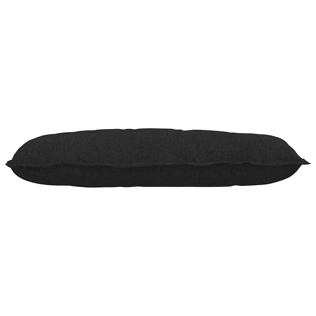 Cuscino per Schiena Nero 100 x 19 x 50 cm Tessuto