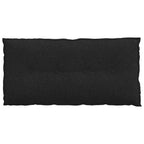 Cuscino per Schiena Nero 100 x 19 x 50 cm Tessuto