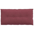 Cuscino per Schiena Rosso Vino 100 x 19 x 50 cm Tessuto