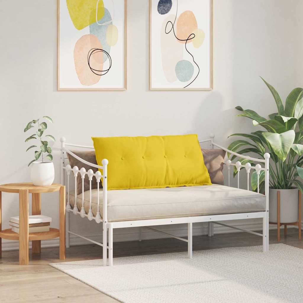 Cuscino per Schiena Giallo Chiaro 100 x 19 x 50 cm Tessuto