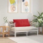 Cuscino per Schiena Rosso 100 x 19 x 50 cm Tessuto