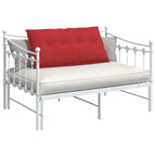 Cuscino per Schiena Rosso 100 x 19 x 50 cm Tessuto
