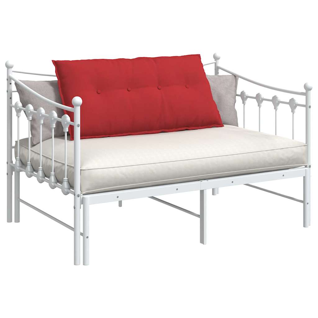Cuscino per Schiena Rosso 100 x 19 x 50 cm Tessuto