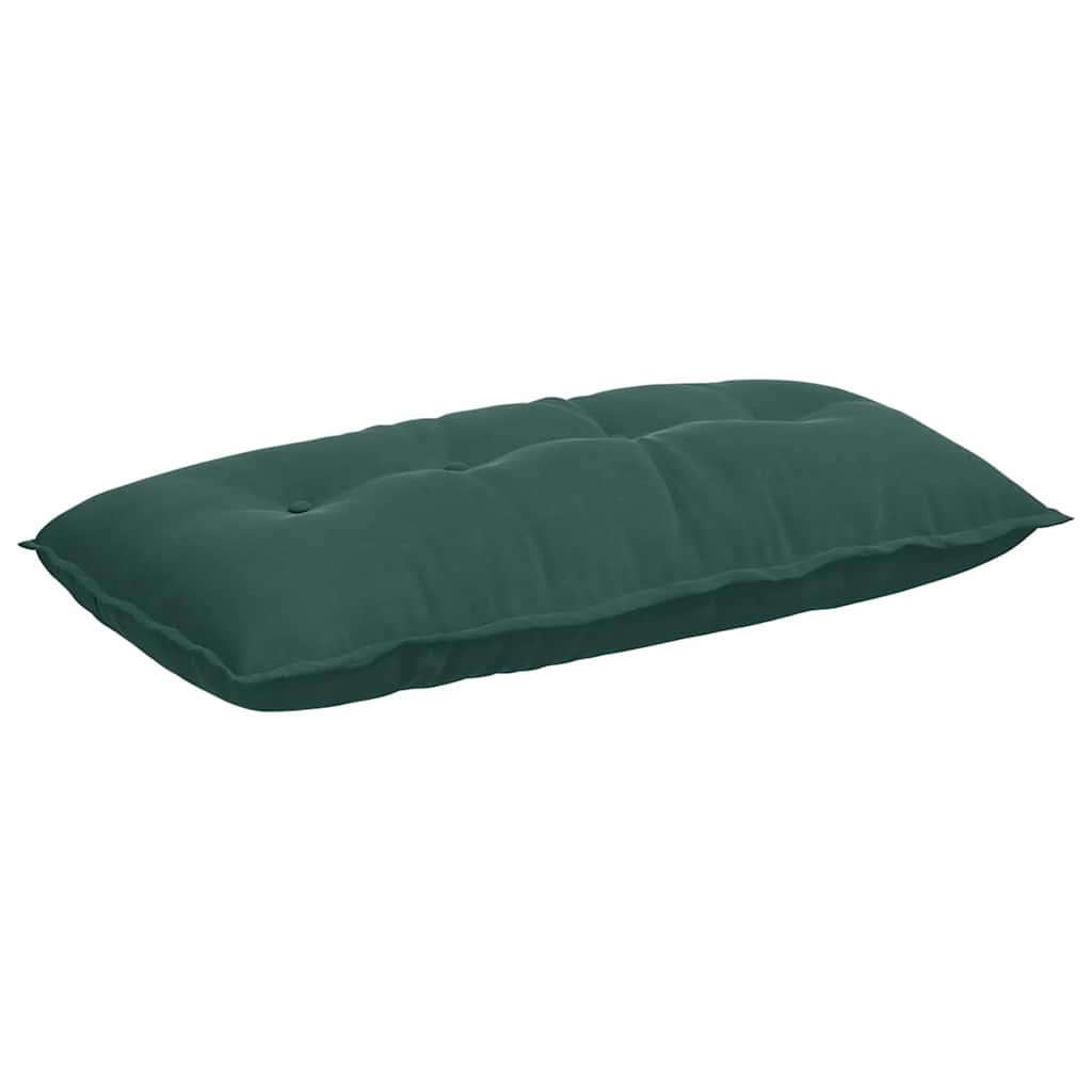 Cuscino per Schiena Verde Scuro 100 x 50 cm Tessuto in Cords