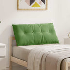 Cuscino per Schiena Verde chiaro 100 x 50 cm Tessuto in Cords