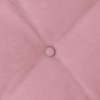 Cuscino per Schiena Rosa 100 x 50 cm Tessuto in Cords