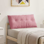 Cuscino per Schiena Rosa 100 x 50 cm Tessuto in Cords
