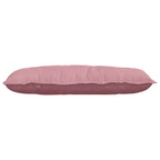 Cuscino per Schiena Rosa 100 x 50 cm Tessuto in Cords
