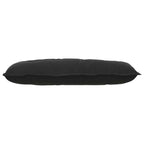 Cuscino per Schiena Nero 100 x 50 cm Tessuto in Cords