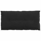 Cuscino per Schiena Nero 100 x 50 cm Tessuto in Cords