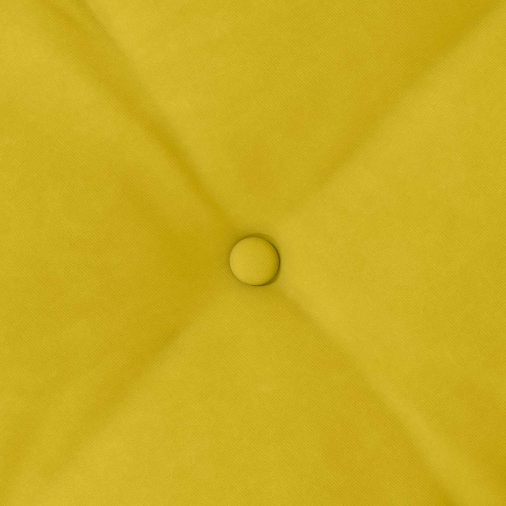 Cuscino per Schiena Giallo 100 x 50 cm Tessuto in Cords