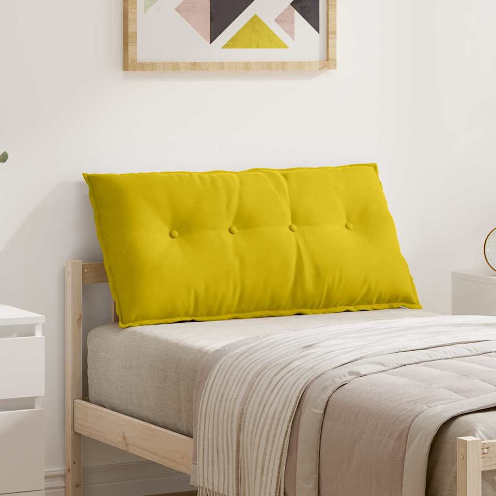 Cuscino per Schiena Giallo 100 x 50 cm Tessuto in Cords