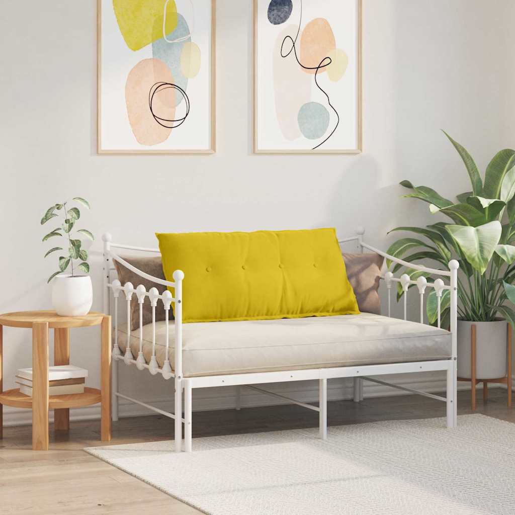 Cuscino per Schiena Giallo 100 x 50 cm Tessuto in Cords