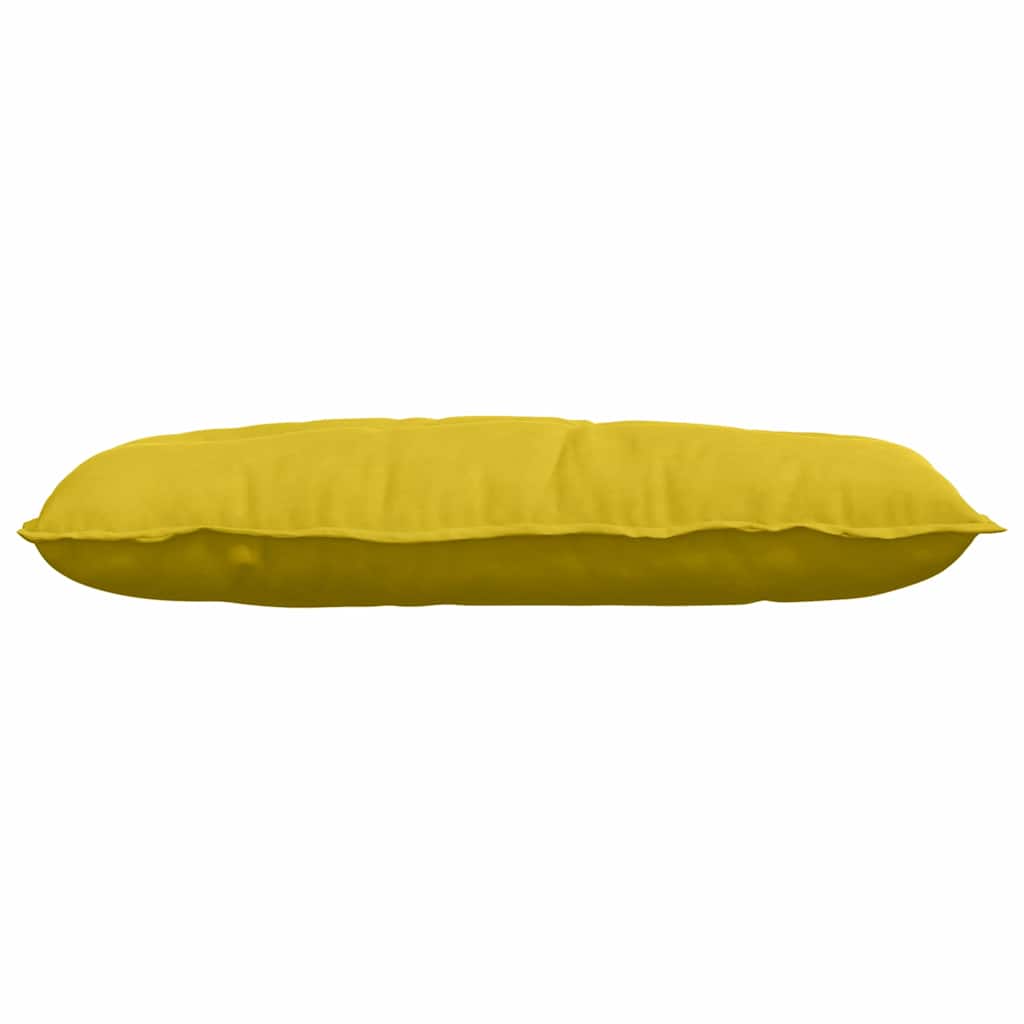 Cuscino per Schiena Giallo 100 x 50 cm Tessuto in Cords