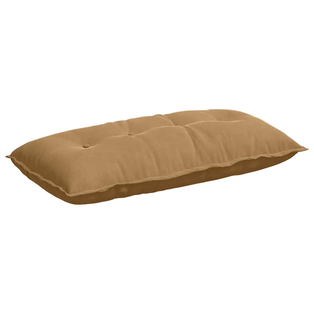 Cuscino per Schiena Marrone 100 x 50 cm Tessuto in Cords